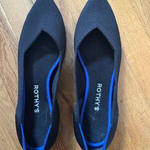 Rothy's Black and Blue Women's Flats